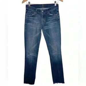 7 For All ManKind Boot Cut Blue Jeans Size 26